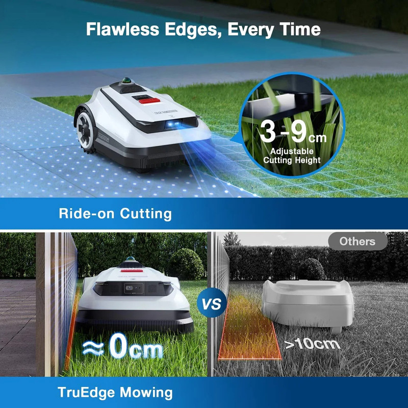 Ecovacs GOAT A3000 LiDAR Robotmaaier tot 3000 m² - Afbeelding 5